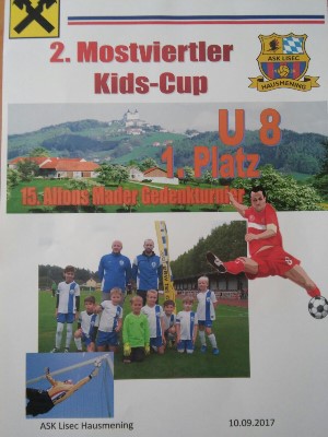 U8 Turniersieg beim 2. Mostviertler Kids-Cup 